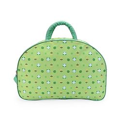 Babyhug Diaper Bag With Changing Mat Kitty Print - Green