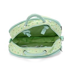 Babyhug Diaper Bag With Changing Mat Kitty Print - Green