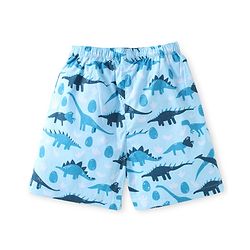 Babyhug Poplin Woven Boxers with Dino & Space Theme Print Pack of 3 - Blue & Light Green