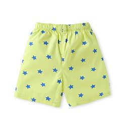 Babyhug Poplin Woven Boxers with Dino & Space Theme Print Pack of 3 - Blue & Light Green
