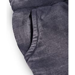 Babyhug Cotton Knit Full Length Cut & Sew Lounge Pants - Grey