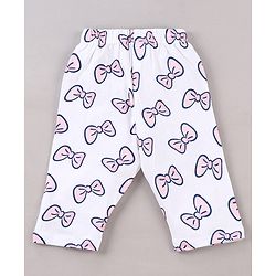 Babyhug Disney Single Jersey Knit Full Sleeves Night Suit With Minnie Mouse Print - White
