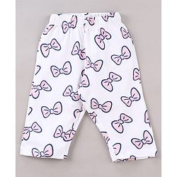 Babyhug Disney Single Jersey Knit Full Sleeves Night Suit With Minnie Mouse Print - White