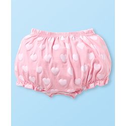 Babyhug Disney Single Jersey Knit Bloomers with Minnie Mouse Graphics Pack of 3 - Pink White & Lavender