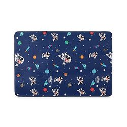 Babyhug Disney Premium Reversible Foldable Waterproof Floor mat- 6ftx4ft|Thickness 8mm|Space Theme|Colorful|Learn and Play Mat|Soft Foam| Anti-Slip Mat|Baby Massage| Carry Bag|BIS Certified