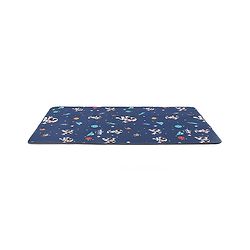 Babyhug Disney Premium Reversible Foldable Waterproof Floor mat- 6ftx4ft|Thickness 8mm|Space Theme|Colorful|Learn and Play Mat|Soft Foam| Anti-Slip Mat|Baby Massage| Carry Bag|BIS Certified
