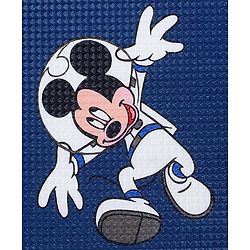 Babyhug Disney Premium Reversible Foldable Waterproof Floor mat- 6ftx4ft|Thickness 8mm|Space Theme|Colorful|Learn and Play Mat|Soft Foam| Anti-Slip Mat|Baby Massage| Carry Bag|BIS Certified