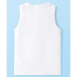 Babyhug Disney Interlock Knit Sleeveless Vests with Simba Graphics Pack of 3 - Green Navy Blue & White
