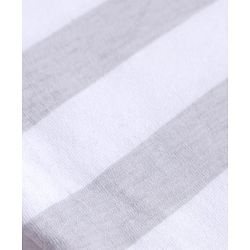 Babyhug Cotton Knit Half Sleeves Striped T-Shirt - Lavender