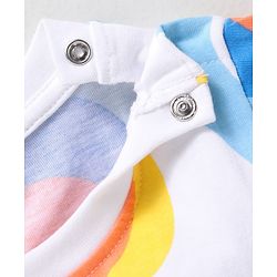 Babyhug Cotton Knit Half Sleeves T-Shirts With Animal & Text Print Pack Of 3 - Orange & Blue