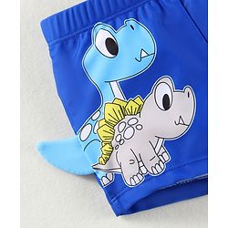 Babyhug Swimming Trunk with Dino Print - Blue