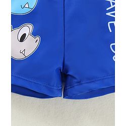 Babyhug Swimming Trunk with Dino Print - Blue