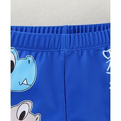 Babyhug Swimming Trunk with Dino Print - Blue