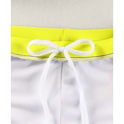 Babyhug Swimming Trunks & Cap with Dino Print - Blue