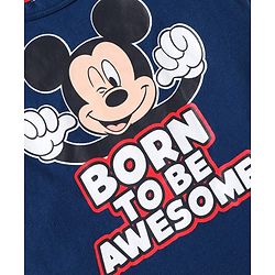 Babyhug Disney Interlock Knit Sleeveless Vests with Mickey Mouse Print Pack of 3 - Red White & Navy Blue