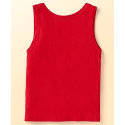 Babyhug Disney Interlock Knit Sleeveless Vests with Mickey Mouse Print Pack of 3 - Red White & Navy Blue