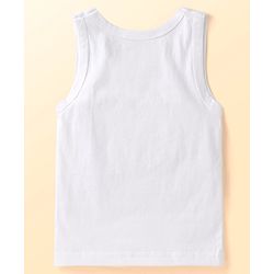 Babyhug Disney Interlock Knit Sleeveless Vests with Mickey Mouse Print Pack of 3 - Red White & Navy Blue