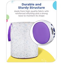 Babyhug Disney Foldable Laundry Bag with  Handle Mickey & Friends Theme - White