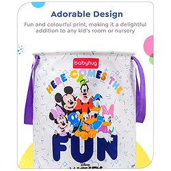 Babyhug Disney Foldable Laundry Bag with Handle Lion King Theme - Red