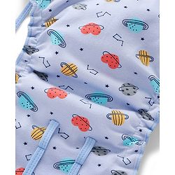 Babyhug Leak-Proof Cloth Langot Pack of 3 Small Solar Print - Multicolour | Triple Layer Protection | Reusable | Designed for Short Term Comfy Wear | Mess Free