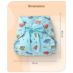 Babyhug Leak-Proof Cloth Langot Pack of 3 Large Solar Print - Multicolour | Triple Layer Protection | Reusable | Designed for Short Term Comfy Wear | Mess Free