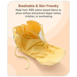 Babyhug Leak-Proof Cloth Langot Pack of 3 Large Solar Print - Multicolour | Triple Layer Protection | Reusable | Designed for Short Term Comfy Wear | Mess Free