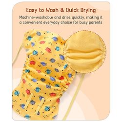Babyhug Leak-Proof Cloth Langot Pack of 3 Large Solar Print - Multicolour | Triple Layer Protection | Reusable | Designed for Short Term Comfy Wear | Mess Free