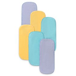 Babyhug Reusable Stay Dry Fleece Cloth Diaper Inserts Pack of 6 -Multicolour