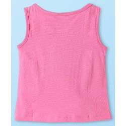Babyhug 100% Cotton Single Jersey Knit Sleeveless Tank Top & Shorts Set With Floral Print Pack Of 2 - Yellow & Pink