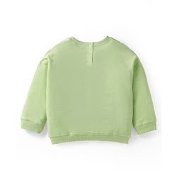 Babyhug Single Jersey Knit Full Sleeves Cut & Sew T-Shirt & Lounge Pant Set - Light Green
