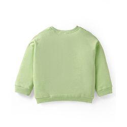 Babyhug Single Jersey Knit Full Sleeves Cut & Sew T-Shirt & Lounge Pant Set - Light Green