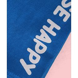 Babyhug Cotton Single Jersey Knit Mid Thigh Length Shorts with Animal Print & Stripes Pack of 3 - Blue & White