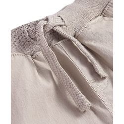 Babyhug Twill Woven Full Length Solid Color Stretchable Trouser with Cargo Pockets - Beige