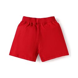 Babyhug Single Jersey Knit Shorts with Stripes & Dino Print of 3 - Blue & Red