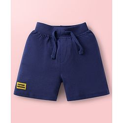 Babyhug Single Jersey Knit Mid Thigh Shorts With Ship Print Pack of 3 - Navy Blue White & Multicolor