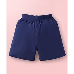 Babyhug Single Jersey Knit Mid Thigh Shorts With Ship Print Pack of 3 - Navy Blue White & Multicolor