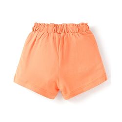 Babyhug Cotton Single Jersey Knit Mid Thigh Shorts With Floral Print Pack of 3 - Orange Pink & Green