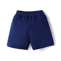 Babyhug Cotton Knit Mid Thigh Shorts with Animal Print Pack of 3 - Yellow Navy Blue & Light Green