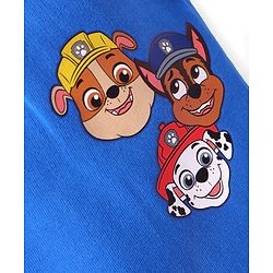 Babyhug Cotton Knit Full Length Lounge Pant with Paw Patrol Print - Blue
