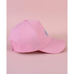 Babyhug Baseball Cap with Cycle Print Pink - Diameter 14cm