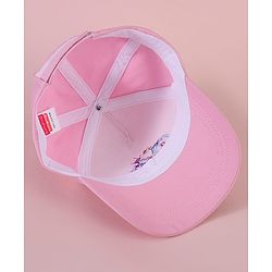 Babyhug Baseball Cap with Cycle Print Pink - Diameter 14cm