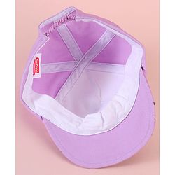 Babyhug Baseball Cap with Mickey & Friends Print White & Purple - Diameter 16cm