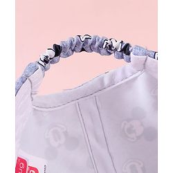 Babyhug Baseball Cap with Mickey Mouse Print Red & Grey - Diameter 15
