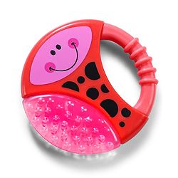 Babyhug Water Filled Honeybee Teether With Soft Sound Rattle - Red