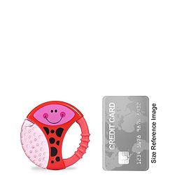 Babyhug Water Filled Honeybee Teether With Soft Sound Rattle - Red