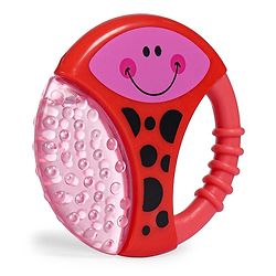 Babyhug Water Filled Honeybee Teether With Soft Sound Rattle - Red