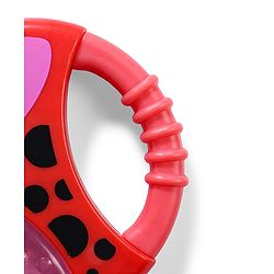 Babyhug Water Filled Honeybee Teether With Soft Sound Rattle - Red