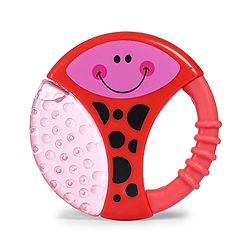 Babyhug Water Filled Honeybee Teether With Soft Sound Rattle - Red