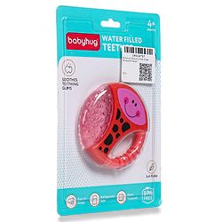 Babyhug Water Filled Honeybee Teether With Soft Sound Rattle - Red