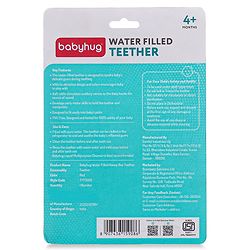 Babyhug Water Filled Honeybee Teether With Soft Sound Rattle - Red